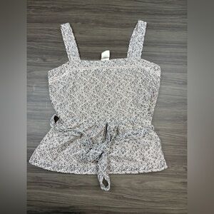 Banana Republic Lace Tank Blouse with Belt Size Large NWT